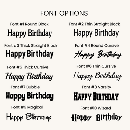 font options for birthday cards